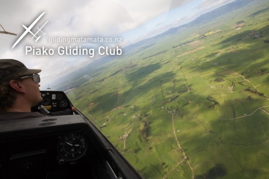 Flying over the Waikato