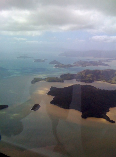 Islands and bays near Coromandel town