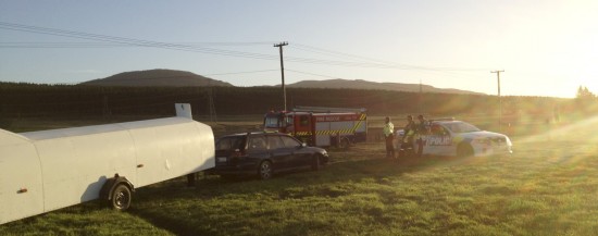 The local rescue crews. One appliance came from Taupo, the other from Tokoroa I believe...